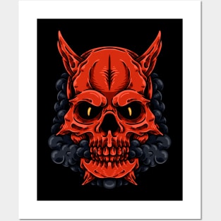 Demon Skull Posters and Art